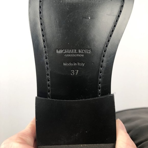 New Michael Kors Collection Ingrid Fringe Leather Moto Western Rock & Roll Boots - Picture 13 of 15